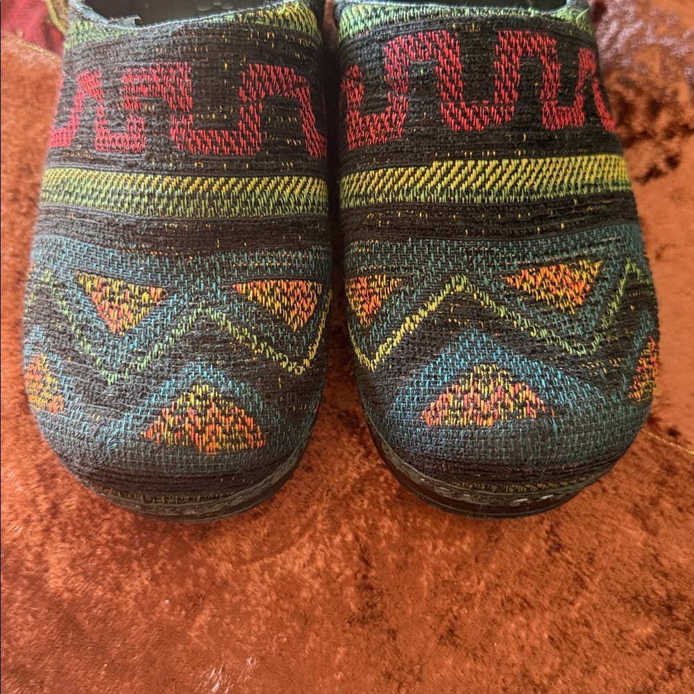 Dansko Colorful Patterned Clogs - Picture 3 of 7